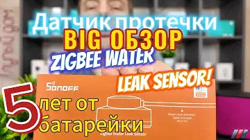 Датчик протечки Sonoff SNZB-05P. Умный дом. Большой, подробный обзор. Как подключить к Алисе.