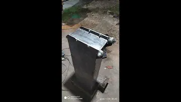 Пиролизная твёрдотопливная приставка к котлу отопления.